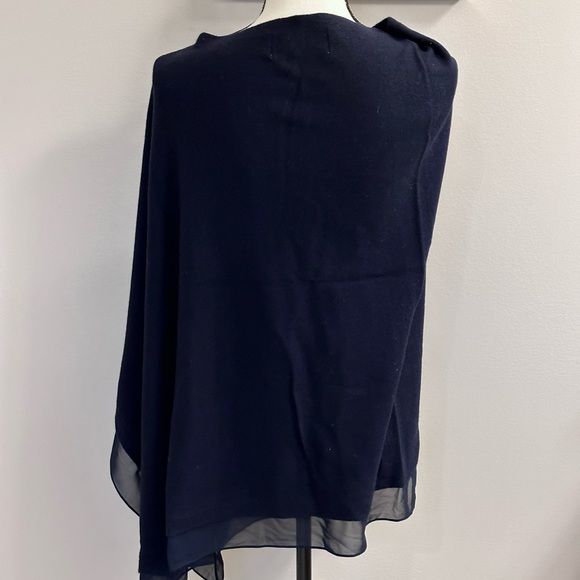 Paul Costello Poncho Navy One Size All - Picture 3 of 4